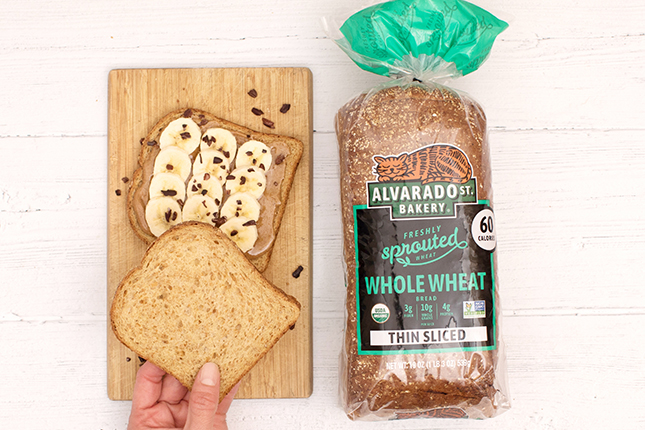 Thin-Sliced Sprouted Whole Wheat Bread